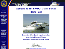 Tablet Screenshot of ncpdmarinebureau.com